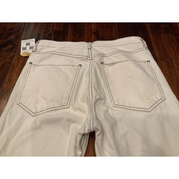AGOLDE Opening Ceremony White  High Rise Classic Straight Denim Jeans, Size 29 - Picture 7 of 11